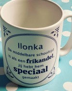 mok bedrukt naar wens als bedankje